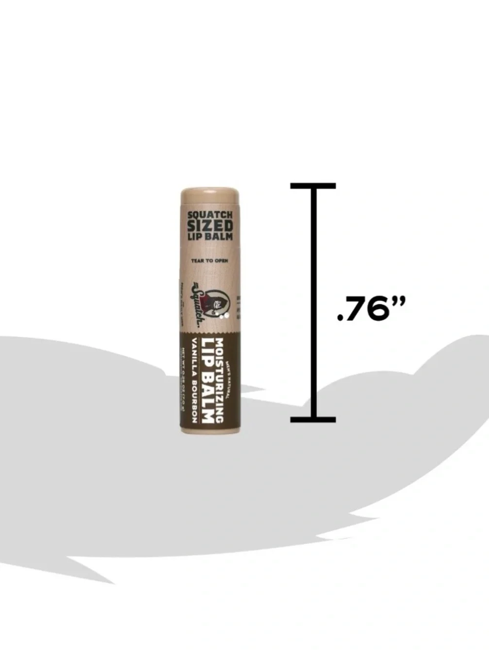 3 Dr. Squatch Vanilla Bourbon Natural Lip Balm for Men, 0.25 oz